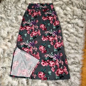 Long floral skirt